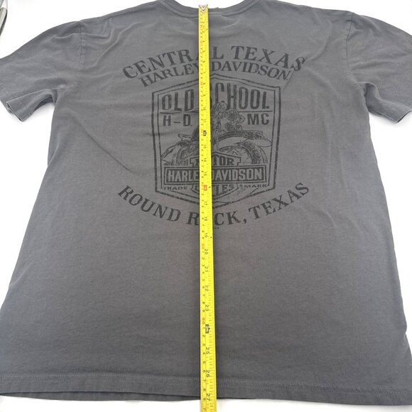 Harley-Davidson Dripping Oil Can Central Texas Old School T-Shirt Mens Large - Picture 5 of 11